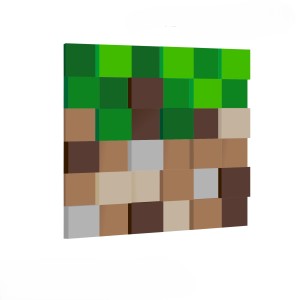 PIANKOWE PANELE ŚCIENNE SOFT PIXEL GRASS DIRT ZESTAW - FOAM WALL
