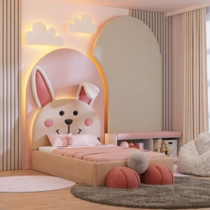 ŁÓŻKO TAPICEROWANE KRÓLIK BUNNYLUX