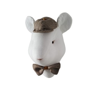 Dekoracja na ścianę do pokoju dziecka Mysz Stuart śmietankowy – Love Me Decoration