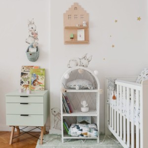 ZESTAW NAKLEJEK WHITE HAPPY RABBITS WONDERLAND - DEKORNIK 