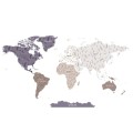 naklejka na ścianę mapa świata