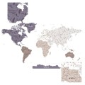 naklejka na ścianę mapa świata