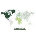 naklejki na ścianę mapa świata