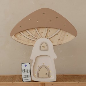LAMPKA GRZYBEK FAIRIES LIGHT BROWN - LITTLE LIGHTS