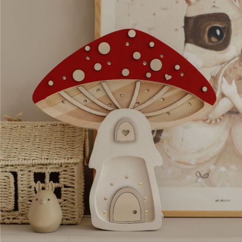 little lights lamp mushroom
