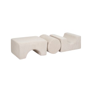 MEOW BABY - MODUŁ 3 ELEMENTY SHAPE SZTRUKS AESTHETIC ECRU