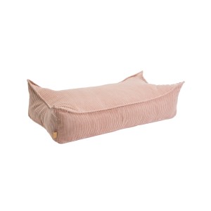 MEOW BABY - PUFA PROSTOKĄTNA SZTRUKSOWA AESTHETIC PUDROWY RÓŻ