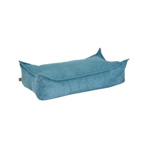 MEOW BABY - PUFA PROSTOKĄTNA SZTRUKSOWA AESTHETIC TURKUSOWA