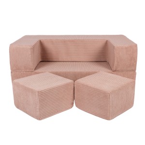 MEOW BABY - SOFA CUBE AESTHETIC PUDROWY RÓŻ