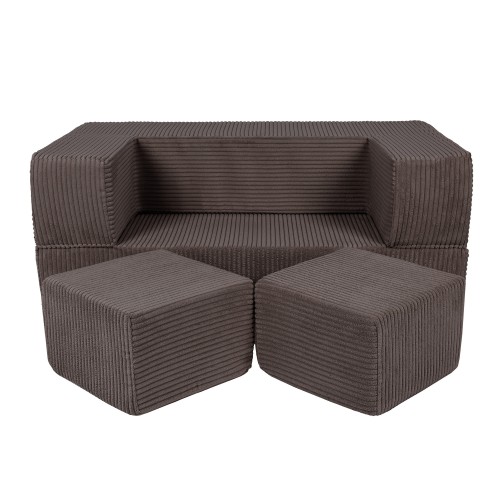 SOFA CUBE AESTHETIC BRĄZOWA