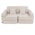 sofa modułowa dziecięca kremowa