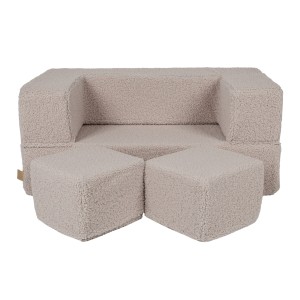MEOW BABY - SOFA CUBE BEARLY KREMOWA