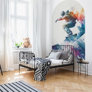NAKLEJKA W KSZTAŁCIE ŁUKU SNOWBOARD - YOKO DESIGN