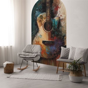 NAKLEJKA W KSZTAŁCIE ŁUKU GITARA - YOKO DESIGN