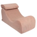 WAVE LOUNGER SZTRUKSOWY AESTHETIC PUDROWY RÓŻ