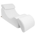 WAVE LOUNGER BOUCLE BIAŁY