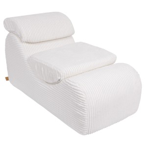 MEOW BABY - WAVE LOUNGER FATCORD BIAŁY