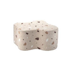 Mała pufka dla dziecka Cloud Terrazzo Sand - Wigiwama