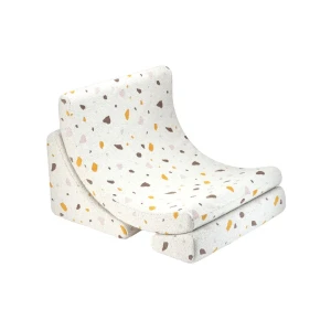 Fotel pufa dla dziecka Moon Terrazzo Marble - Wigiwama