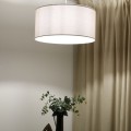 LAMPA WISZĄCA LEN BIAŁA