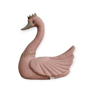 Dekoracja do pokoju dziecka Łabędź różowy z koroną – Love Me Decoration