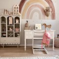 Biurko dziecięce Babushka Białe łączące ponadczasowy design i funkcjonalność – Wood Luck Design