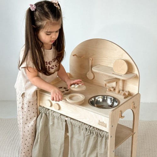 wooden kitchen for children
