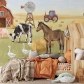 tapeta dla dzieci farma