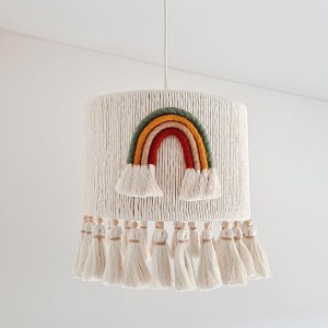 LAMPA SUFITOWA DLA DZIECKA KOLOROWE TĘCZE I CHWOSTY - MARMYS FELT STUDIO