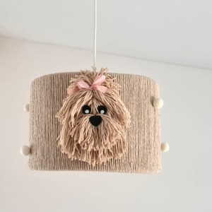 LAMPA SUFITOWA DLA DZIECKA PIESKI YORKI - MARMYS FELT STUDIO