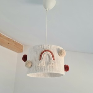 LAMPA SUFITOWA DLA DZIECKA TĘCZE TERAKOTA - MARMYS FELT STUDIO