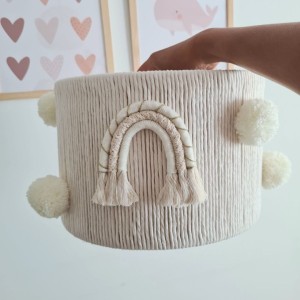 LAMPA SUFITOWA DLA DZIECKA TĘCZE KREMOWE ZE ZŁOTĄ NITKĄ - MARMYS FELT STUDIO