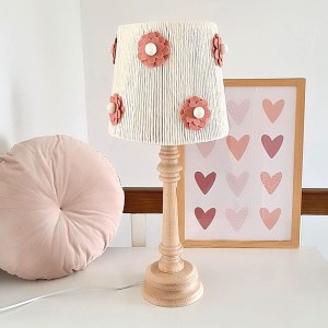 LAMPKA NOCNA RÓŻOWE MARGARETKI - MARMYS FELT STUDIO