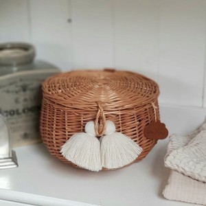 SZKATUŁKA WIKLINOWA BOHO NATURALNA
