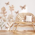Pastelowe Love naklejki boho kwiaty