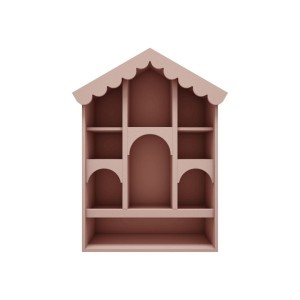 DOMEK DLA LALEK BABUSHKA RÓŻOWY - WOOD LUCK DESIGN