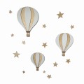 Drewniane Latające Balony – Magiczna Dekoracja do Pokoju Dziecka