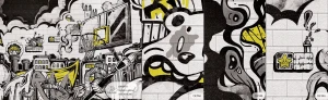 MALUMI GRAFFITI YELLOW - PRÓBKA TAPETY 