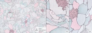 MALUMI PEONIES BUBBLEGUM - PRÓBKA TAPETY 