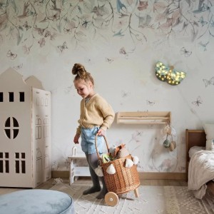 TAPETA DLA DZIEWCZYNKI MOTYLE BUTTERFLIES MINT - MALUMI