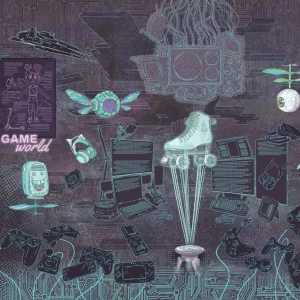 TAPETA DLA DZIEWCZYNKI GAMING ROOM GIRLS - MALUMI