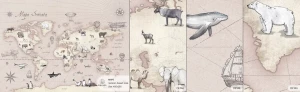 MALUMI MAPS DESERT ROSE - PRÓBKA TAPETY   