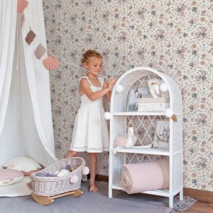 TAPETA DLA DZIEWCZYNKI MAGICAL GARDEN BEIGE - MALUMI