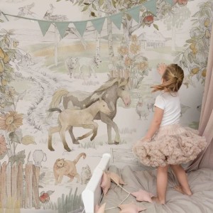 MALUMI - WALLPAPER VINTAGE COUNTRY PONIES 