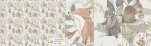 MALUMI WOODLAND SMALL GREEN - PRÓBKA TAPETY 