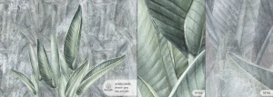 MALUMI JUNGLE LEAVES GREY - PRÓBKA TAPETY 