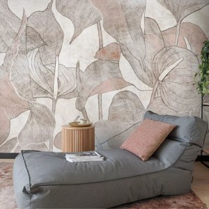 TAPETA ANTURIUM GREY BEIGE - MALUMI