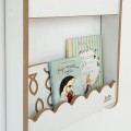 biblioteczka z falbanką wisząca babywood
