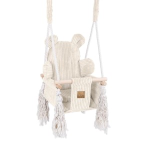MEOW BABY - HUŚTAWKA DOMOWA BEAR SWING AESTHETIC ECRU