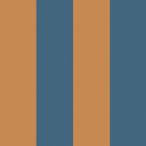 TAPETA W PASKI STRIPES INTENSE BLUE AND CARAMELLE - DEKORNIK